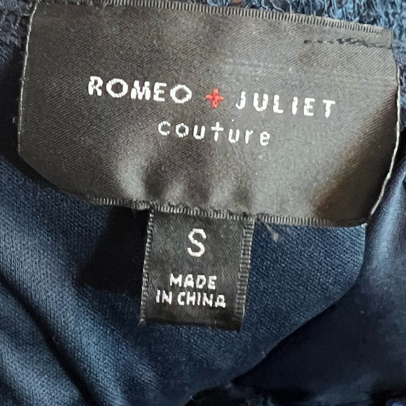 222. Romeo + Juliet Couture Navy Cut-Out Bodycon Dress S - Picture 4 of 8